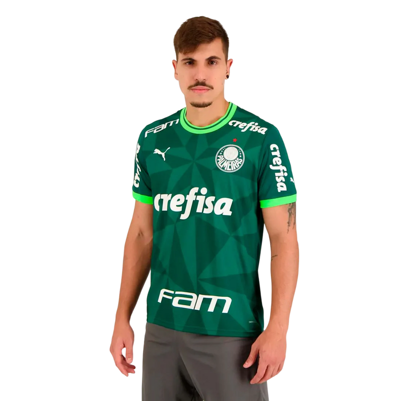 Camisa Palmeiras c/ Patrocínios l 2023/24 Verde - Modelo Torcedor