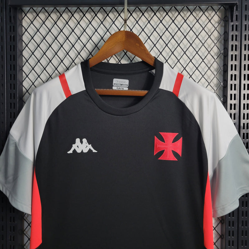 Camisa Vasco da Gama Treino 2023/24 Preta - Modelo Torcedor