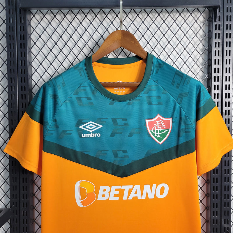 Camisa Fluminense Treino 2023/24 Laranja - Modelo Torcedor