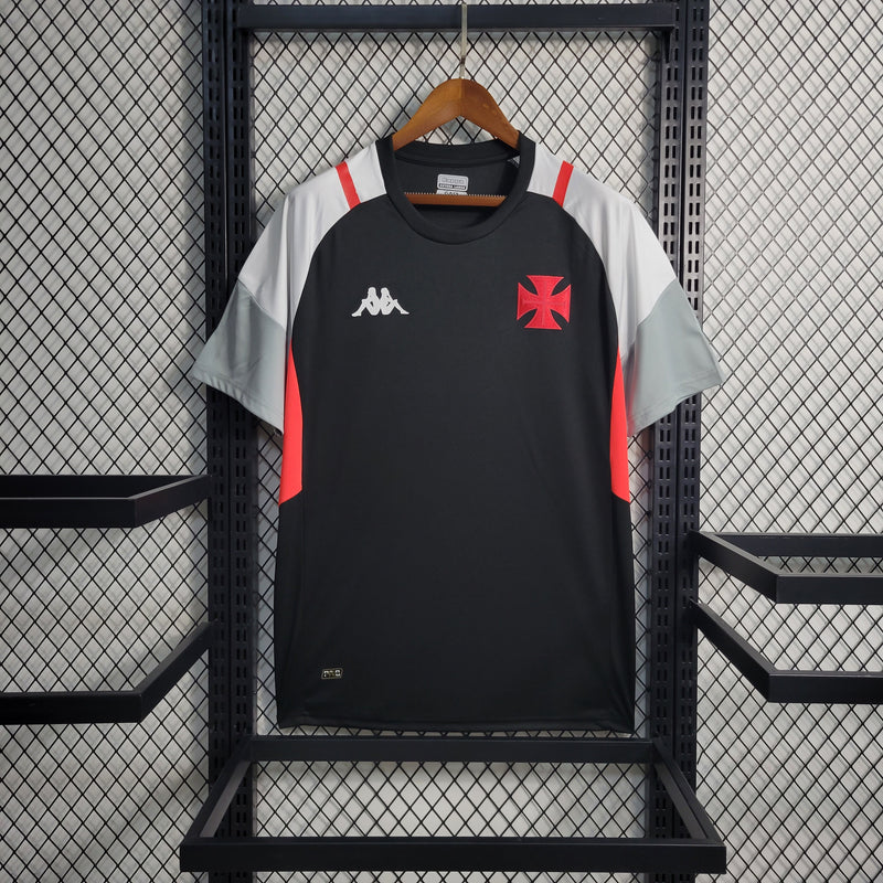 Camisa Vasco da Gama Treino 2023/24 Preta - Modelo Torcedor