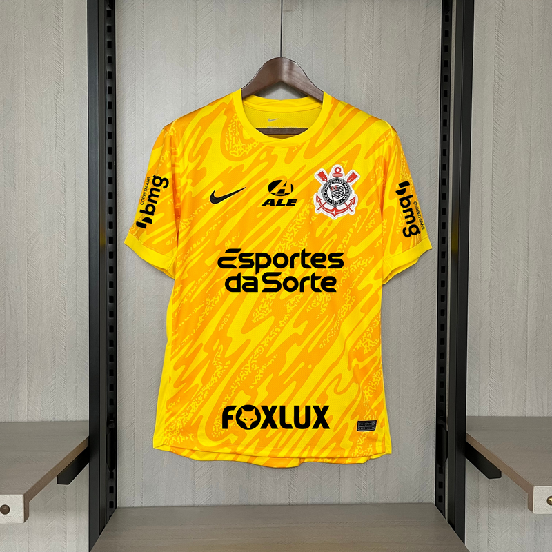 Camisa Corinthians Goleiro 2024/25 Amarela - Modelo Torcedor