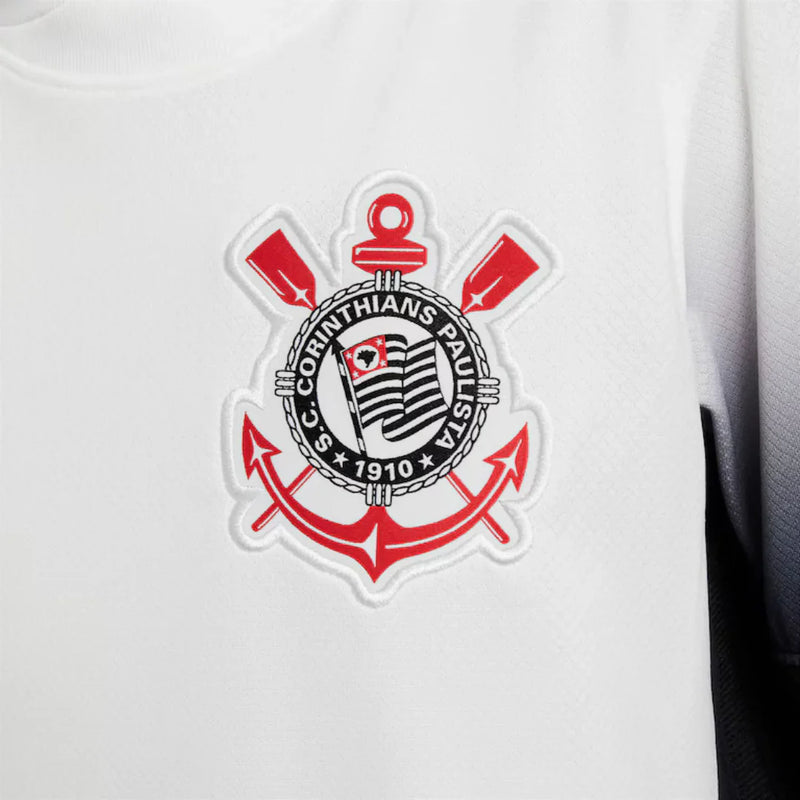 Conjunto Infantil Corinthians l 2024/25 Branco - Modelo Torcedor