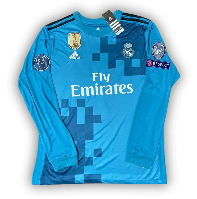 Camisa Retrô Real Madrid Manga Longa 2017/18 Third