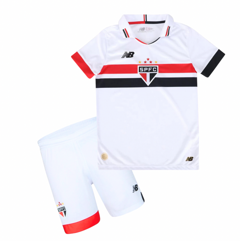 Conjunto Infantil São Paulo l 2024/25 Branco - Modelo Torcedor