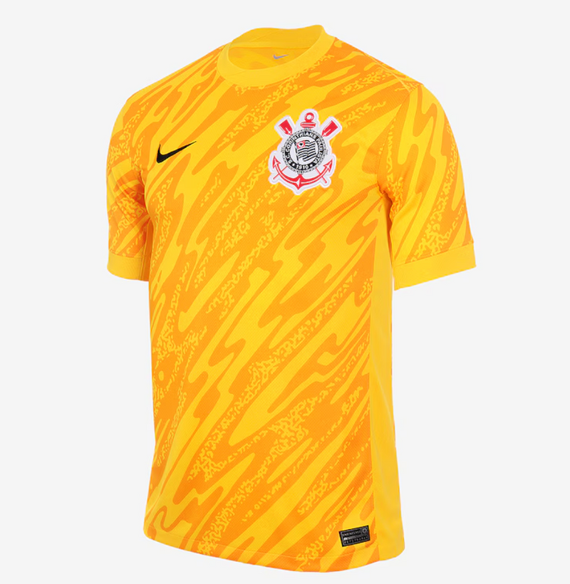 Camisa Corinthians Goleiro 2024/25 Amarela - Modelo Torcedor