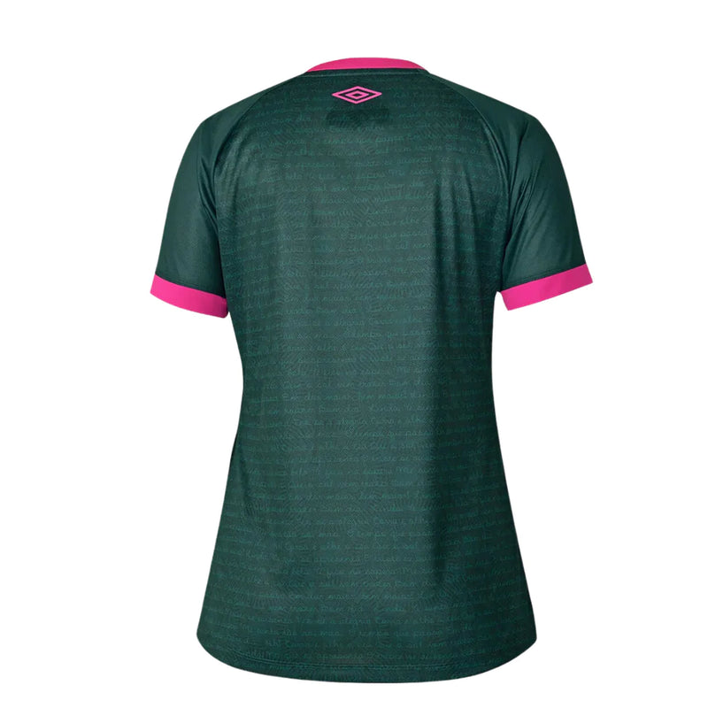 Camisa Feminina Fluminense lll 2023/24 Verde - Modelo Baby Look