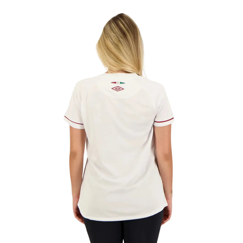 Camisa Feminina Fluminense ll 2023/24 Branca - Modelo Baby Look