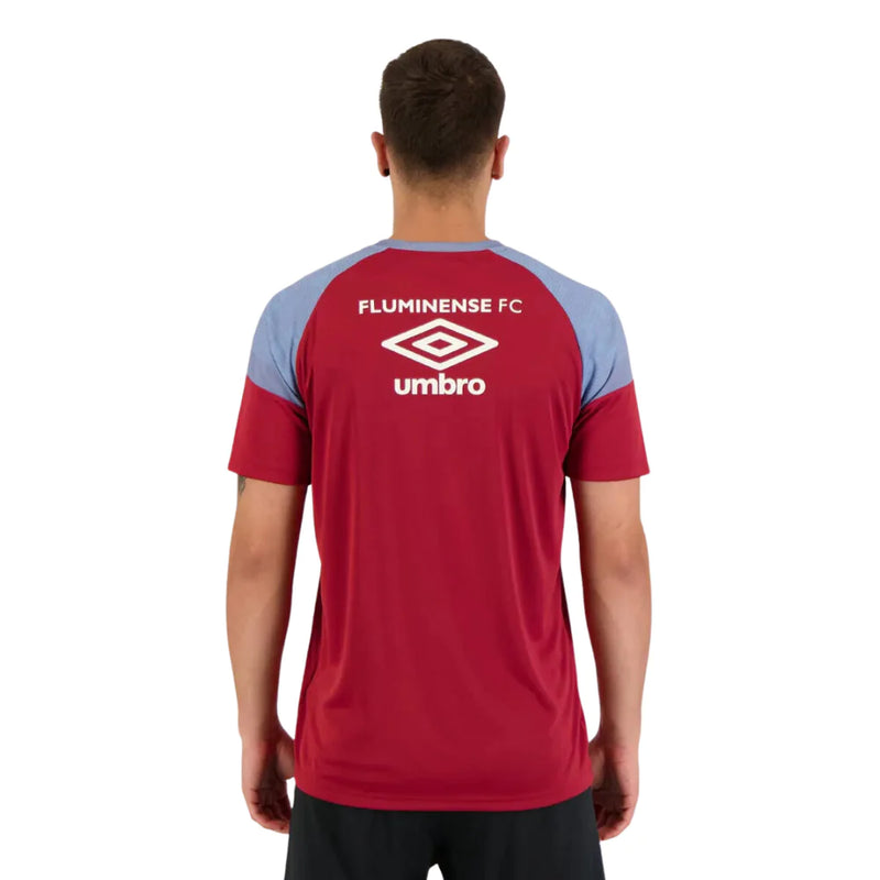 Camisa Fluminense Treino 2023/24 Azul e Vinho - Modelo Torcedor