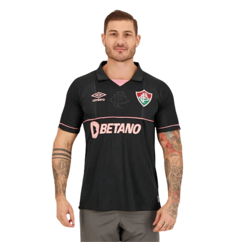 Camisa Fluminense Goleiro 2023/24 Preta - Modelo Torcedor