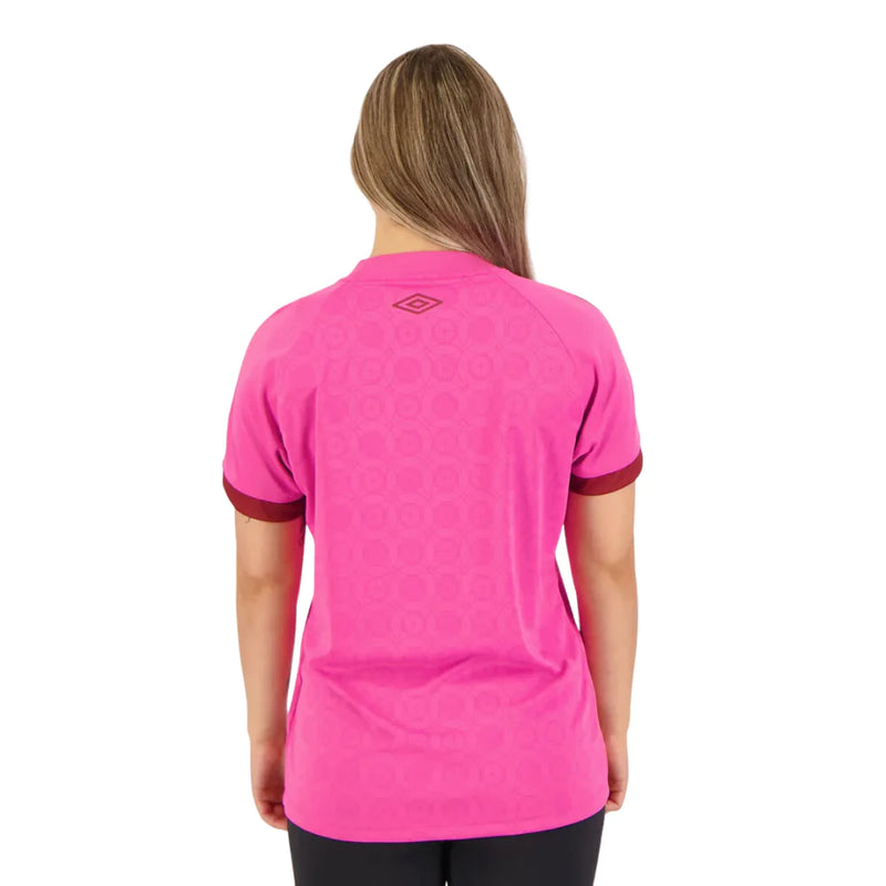 Camisa Feminina Fluminense Outubro Rosa 2023/24 - Modelo Baby Look