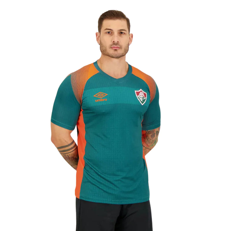 Camisa Fluminense Pré-Jogo 2023/24 Verde - Modelo Torcedor