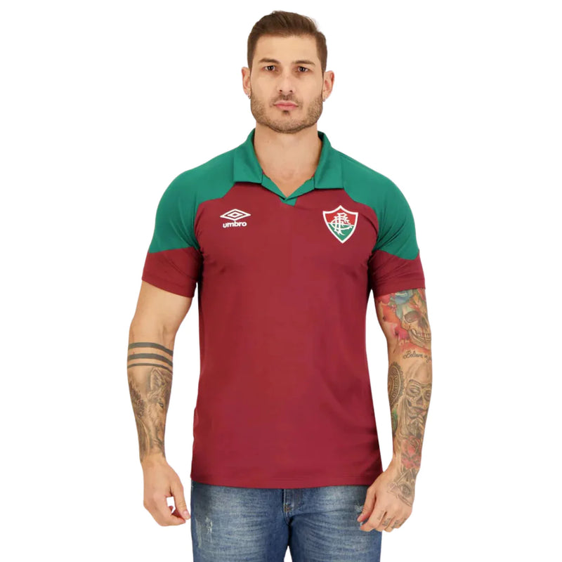 Camisa Fluminense Comissão 2023/24 Vinho - Modelo Torcedor