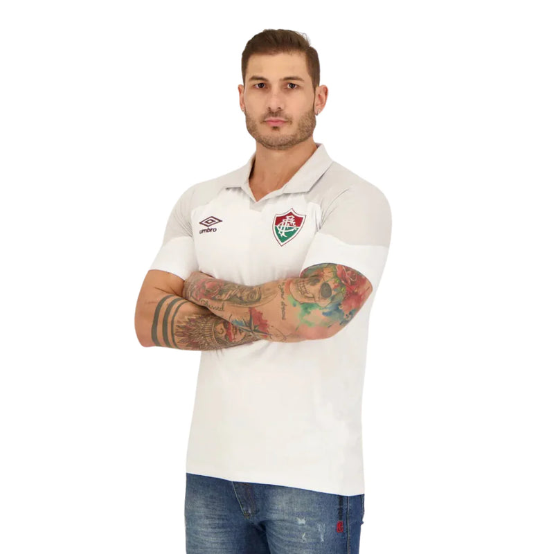 Camisa Fluminense Comissão 2023/24 Branca - Modelo Torcedor