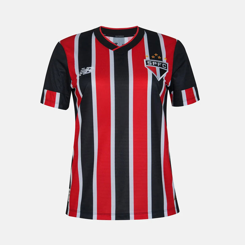 Camisa Feminina São Paulo ll 2024/25 Tricolor - Modelo Baby Look