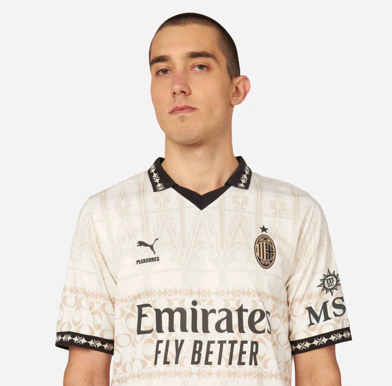 Camisa Milan x PLEASURES 2024/25 - Modelo Torcedor