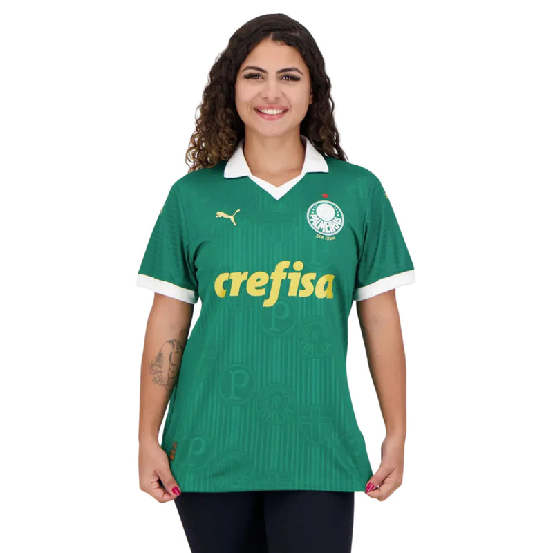 Camisa Feminina Palmeiras l 2024/25 Verde - Modelo Baby Look