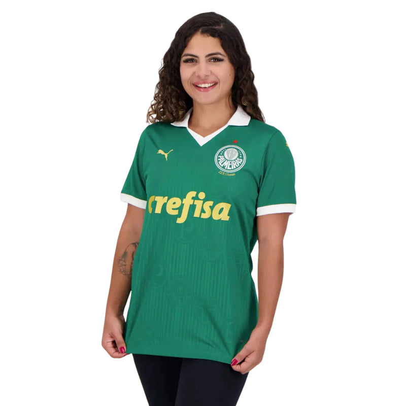 Camisa Feminina Palmeiras l 2024/25 Verde - Modelo Baby Look