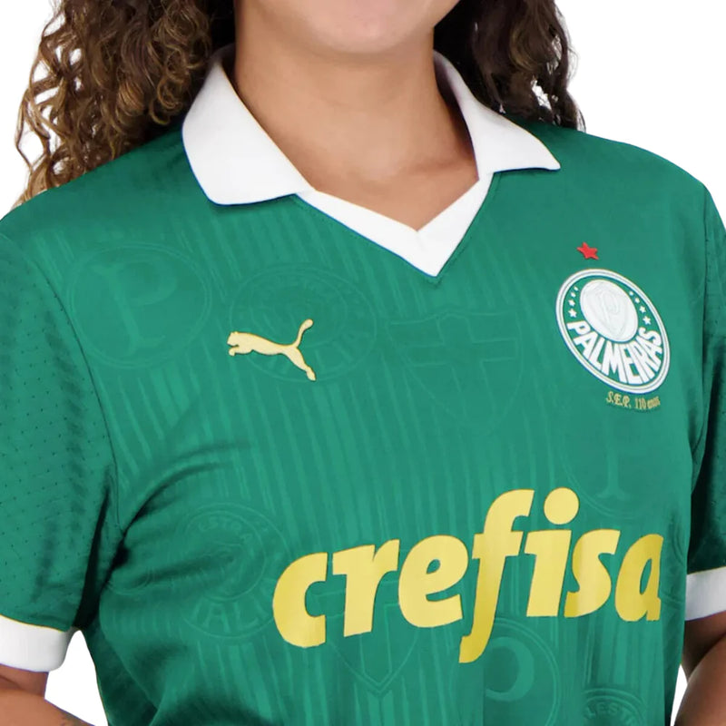 Camisa Feminina Palmeiras l 2024/25 Verde - Modelo Baby Look