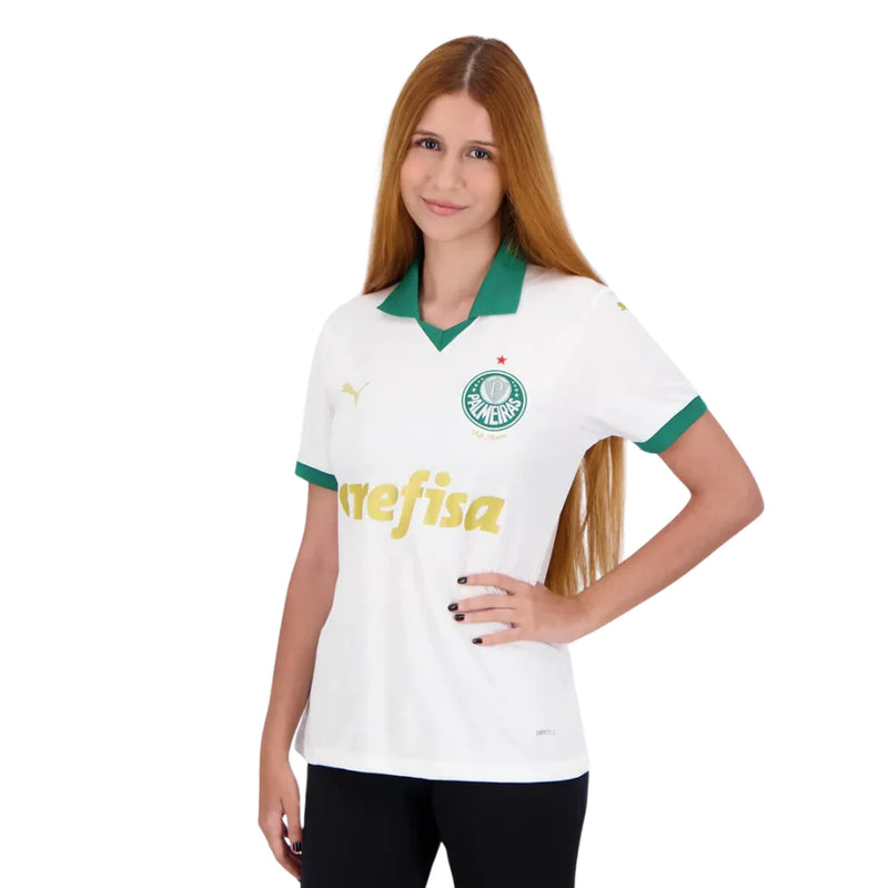 Camisa Feminina Palmeiras ll 2024/25 Branca - Modelo Baby Look