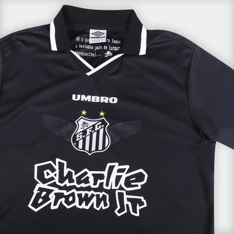 Camisa Santos x Charlie Brown 2023/24 Preta - Modelo Torcedor