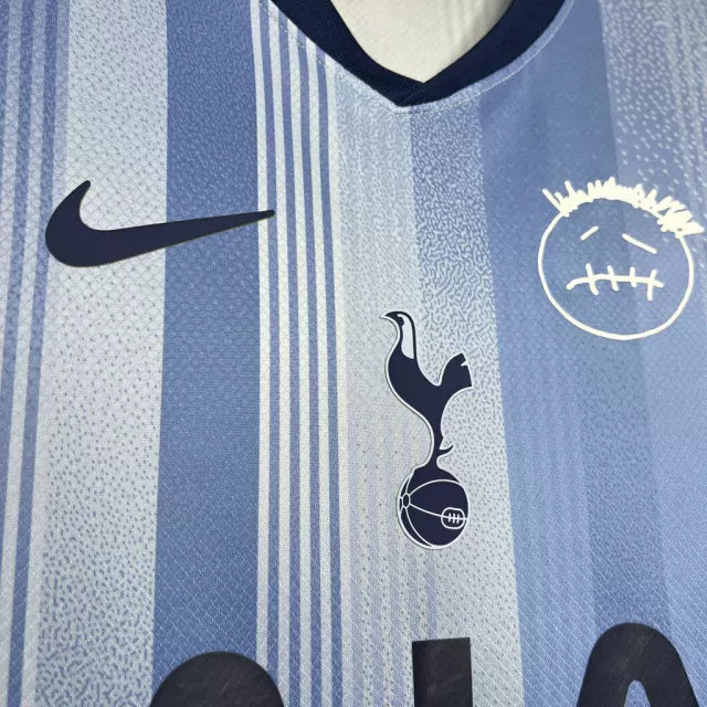 Camisa Tottenham II Especial Travis Scott 2024/25 Azul - Modelo Torcedor