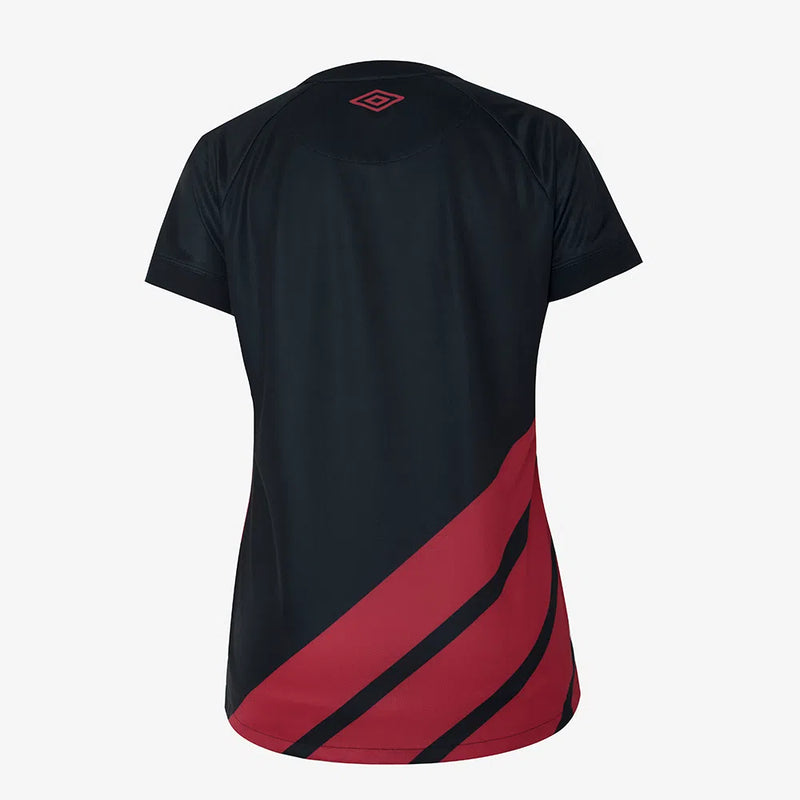 Camisa Feminina Athletico Paranaense lll 2023/24 Preta - Modelo Baby Look