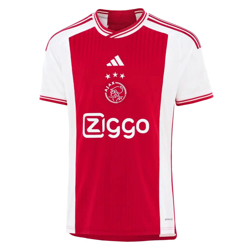 Camisa Ajax l 2023/24 Vermelha e Branca - Modelo Torcedor