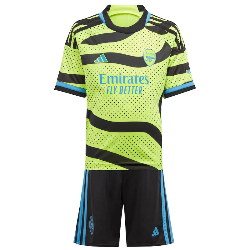 Conjunto Infantil Arsenal ll 2023/24 Verde - Modelo Torcedor