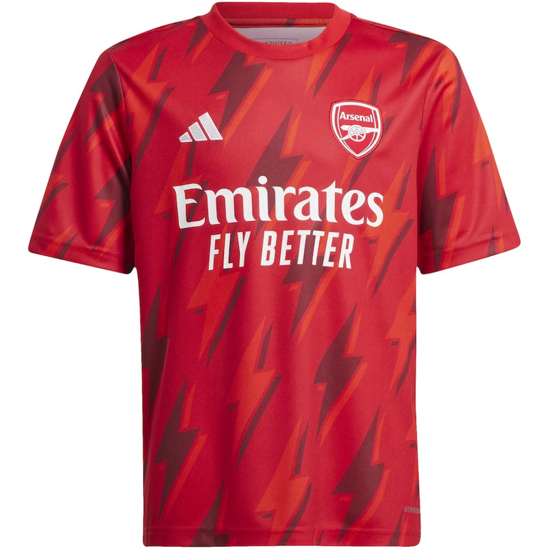 Camisa Arsenal Pré Jogo 2023/24 Vermelha - Modelo Torcedor