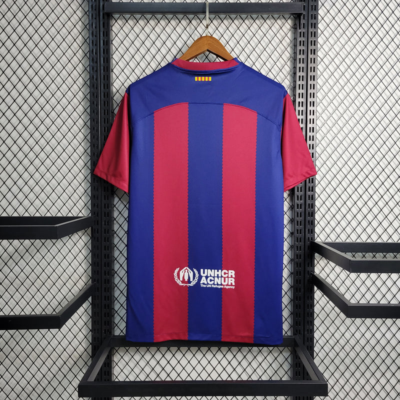 Camisa Barcelona l 2023/24 Grená - Modelo Torcedor