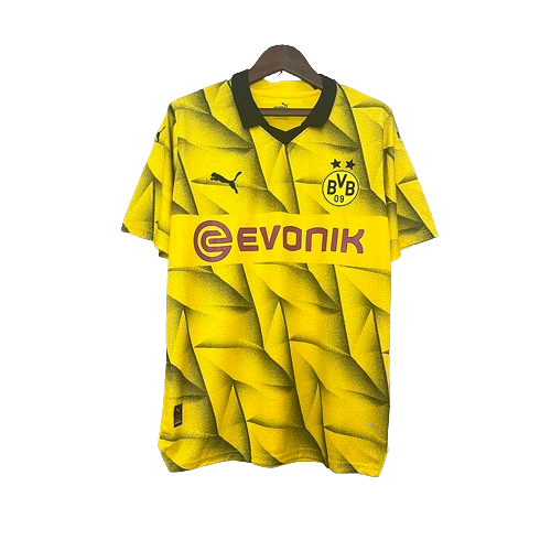 Camisa Borussia Dortmund lll 2023/24 Amarela e Preta - Modelo Torcedor