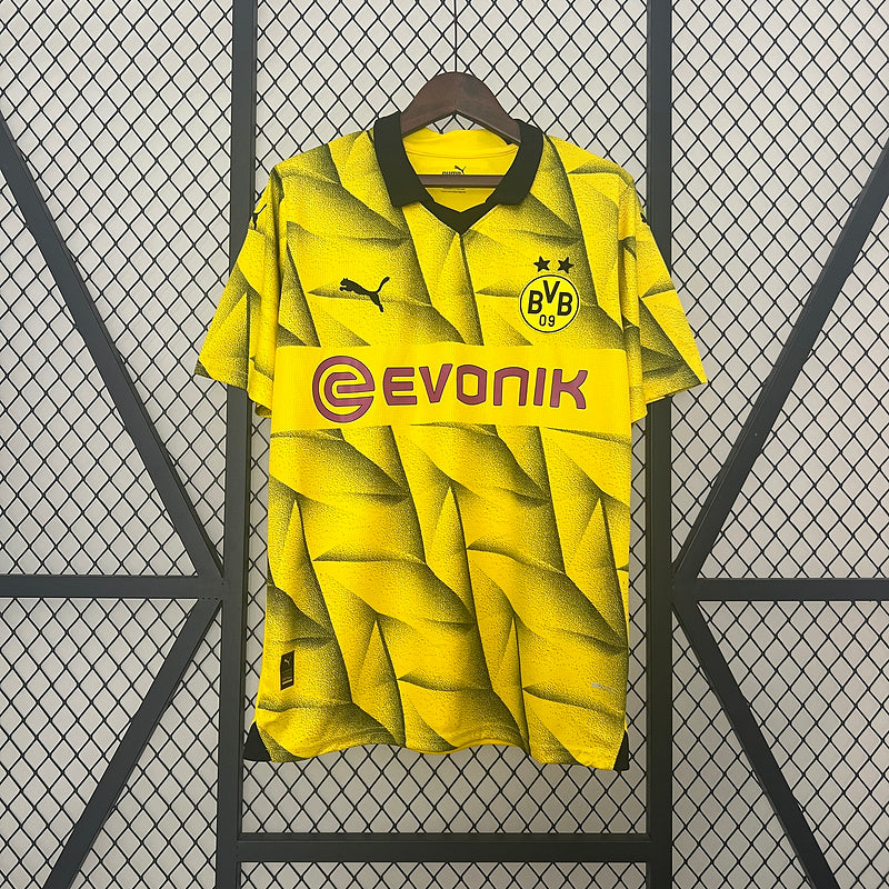 Camisa Borussia Dortmund lll 2023/24 Amarela e Preta - Modelo Torcedor