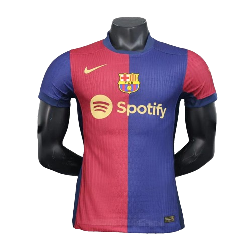 Camisa Barcelona l 2024/25 Grená - Modelo Jogador