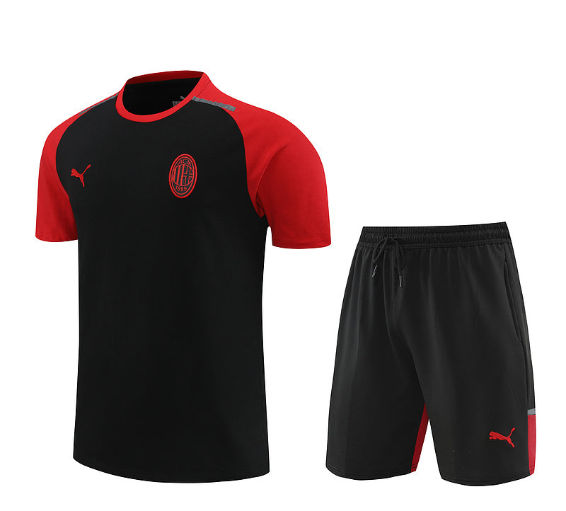 Conjunto Milan Treino 100% Algodão - Modelo Torcedor