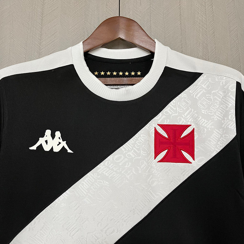 Camisa Manga Longa Vasco da Gama l 2024/25 Preta - Modelo Torcedor