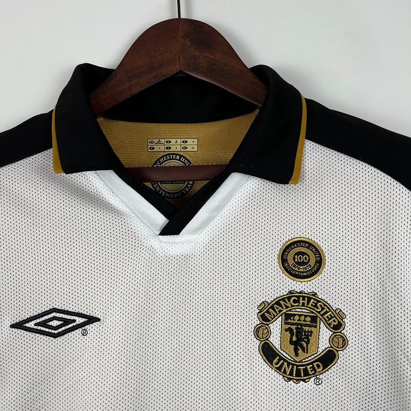 Camisa Retrô Manchester United 100 Anos - Dupla Face