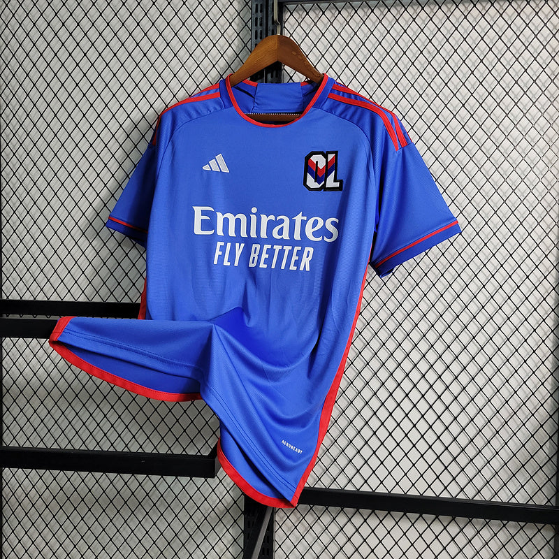 Camisa Lyon ll 2023/24 Azul - Modelo Torcedor