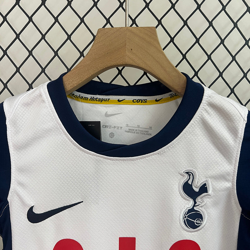 Conjunto Infantil Tottenham l 2024/25 Branco - Modelo Torcedor