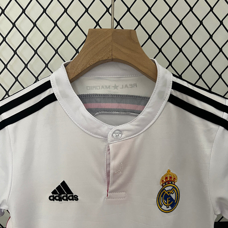 Conjunto Retrô Infantil Real Madrid l 2014/15 - Modelo Torcedor