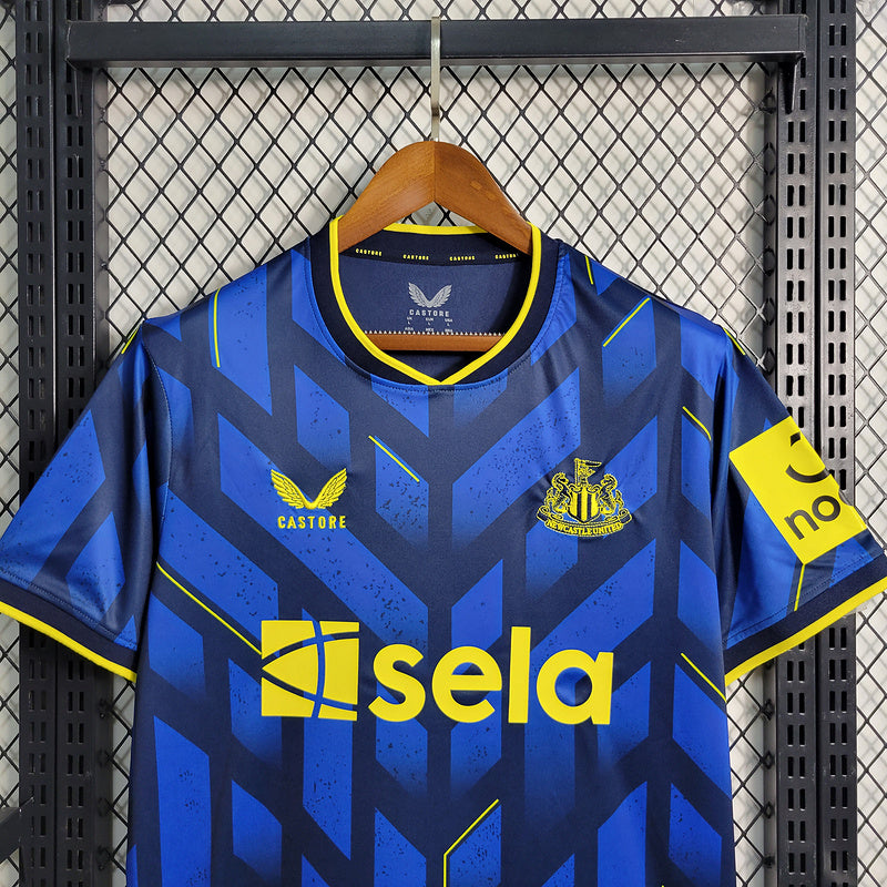 Camisa Newcastle lll 2023/24 Azul - Modelo Torcedor