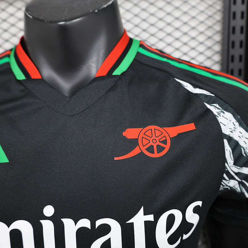 Camisa Arsenal ll 2024/25 Preta - Modelo Jogador