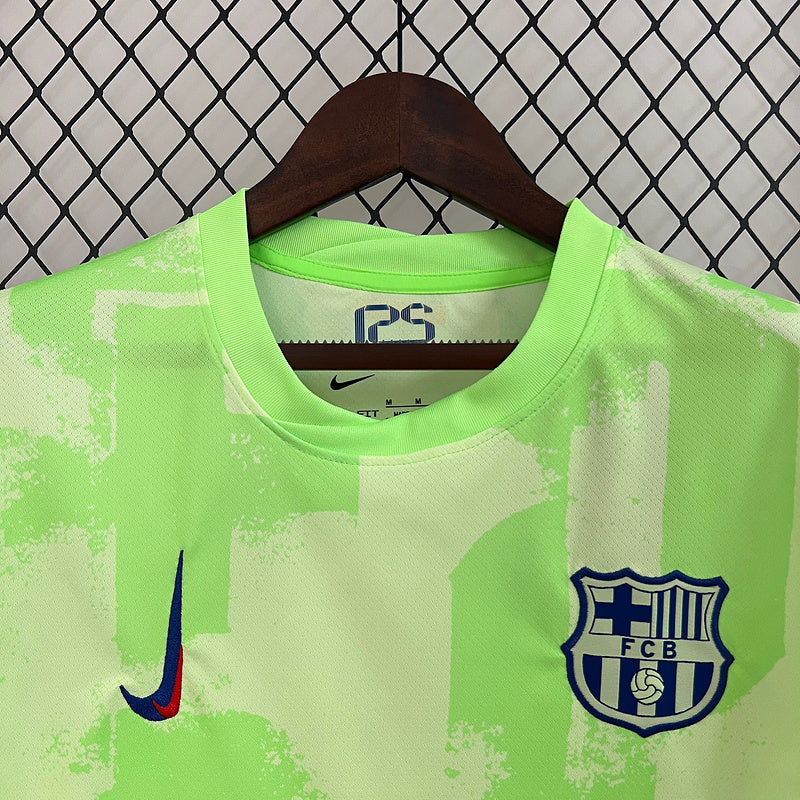 Camisa Barcelona lll 2024/25 Verde - Modelo Torcedor