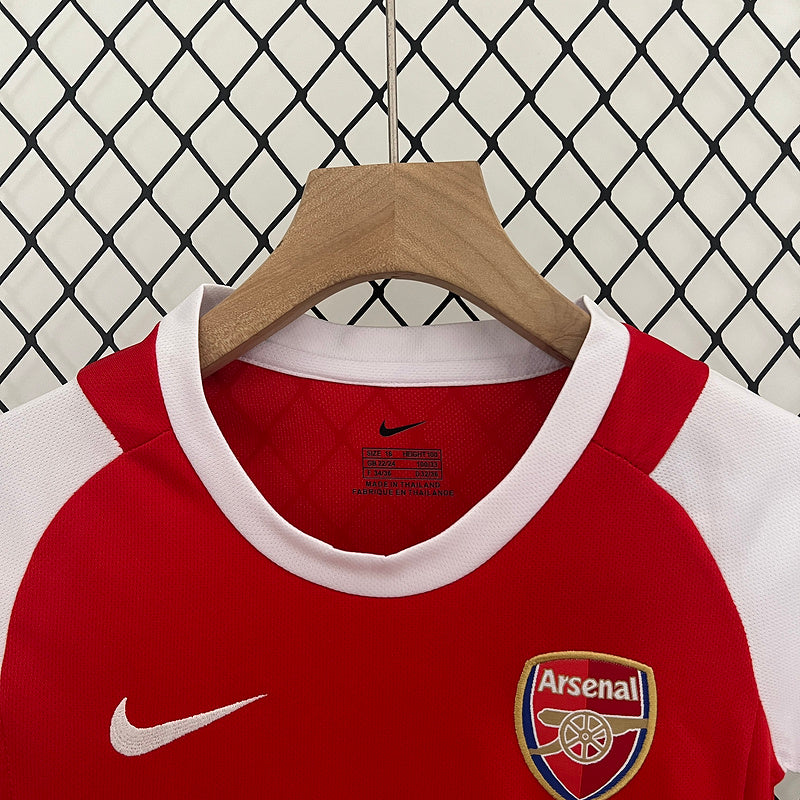 Conjunto Retrô Infantil Arsenal l 2002/04 - Modelo Torcedor