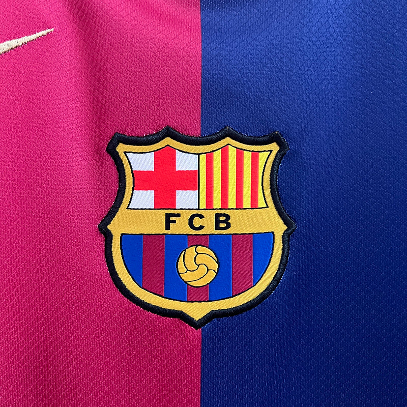 Camisa Barcelona l 2024/25 Grená - Modelo Torcedor