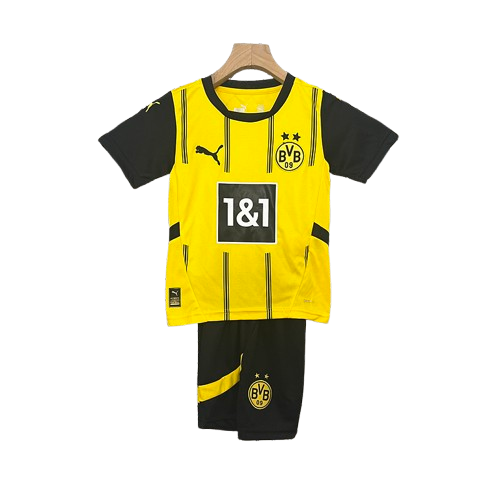 Conjunto Infantil Borussia Dortmund l 2024/25 Listrado - Modelo Torcedor