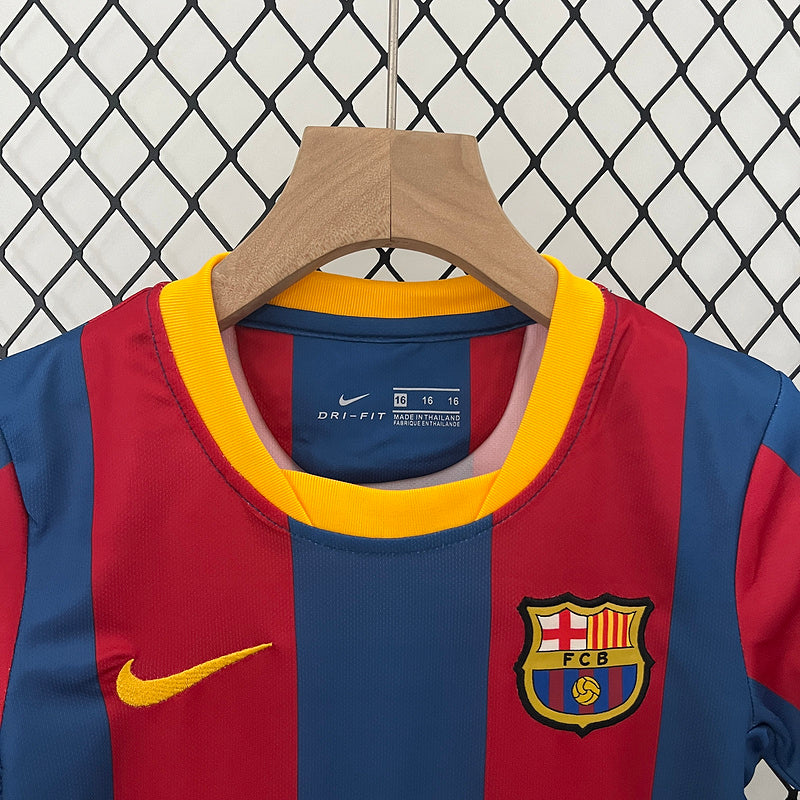 Conjunto Retrô Infantil Barcelona l 2010/11 - Modelo Torcedor