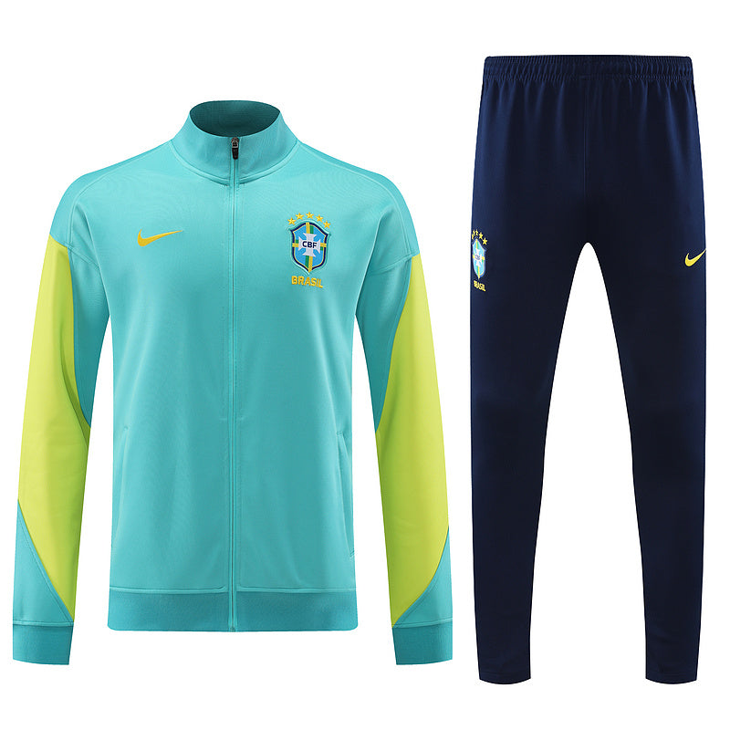 Conjunto de Frio Seleção Brasil 2024/25 Verde - Viagem