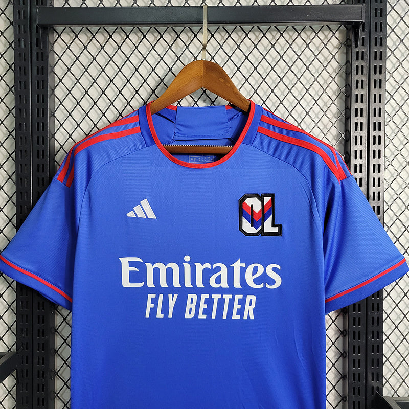 Camisa Lyon ll 2023/24 Azul - Modelo Torcedor