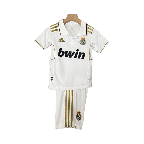 Conjunto Retrô Infantil Real Madrid l 2011/12 - Modelo Torcedor