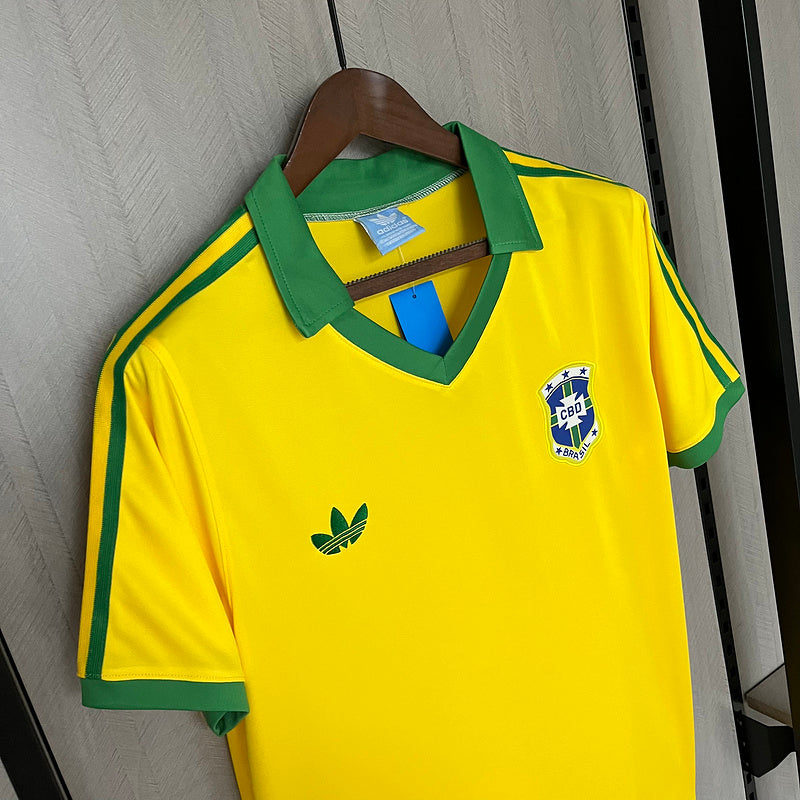 Camisa Retrô Seleção Brasil 1977 Home